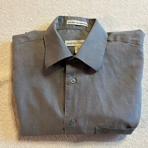 Pronto Uomo Charcoal Dress Shirt